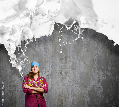 Photo: Woman painter Woman painter
