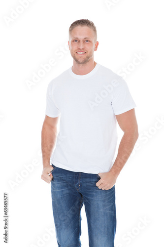 Photo: Friendly relaxed young man Friendly relaxed young man