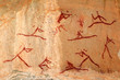 Bushmen rock painting, Drakensberg mountains Bushmen rock painting, Drakensberg mountains