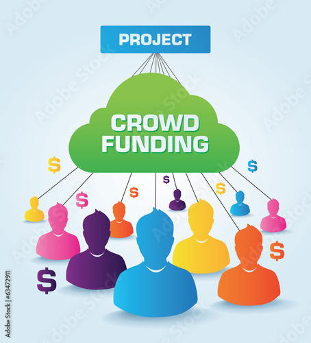 Vector: crowdfunding , financement participatif, crowdfunding , financement participatif,