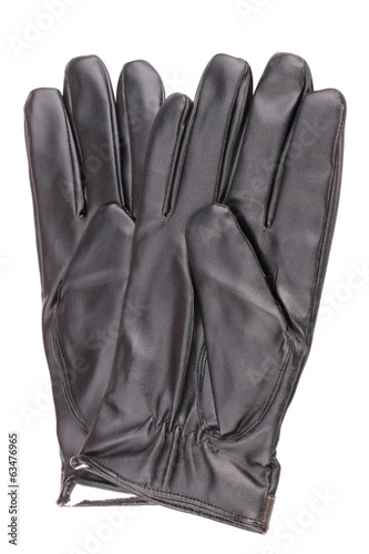 Photo: Leather Gloves Isolated Leather Gloves Isolated