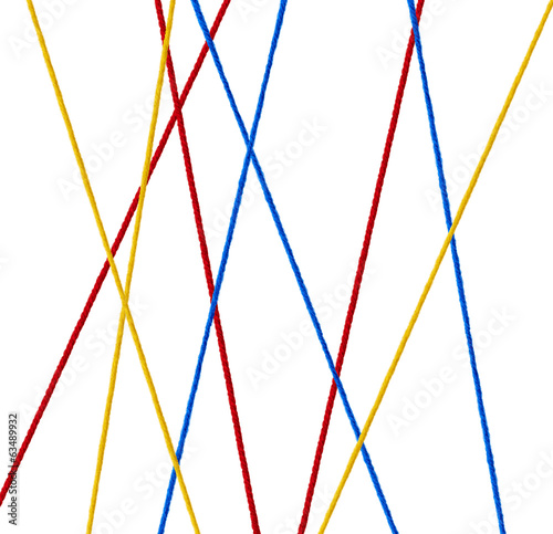 Photo: wool string rope cord cable line wool string rope cord cable line
