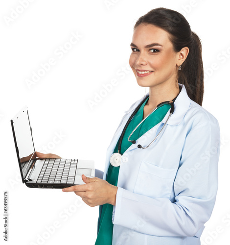 Photo: doctor with a computer doctor with a computer