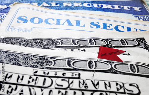 Photo: Social Security retirement flag Social Security retirement flag
