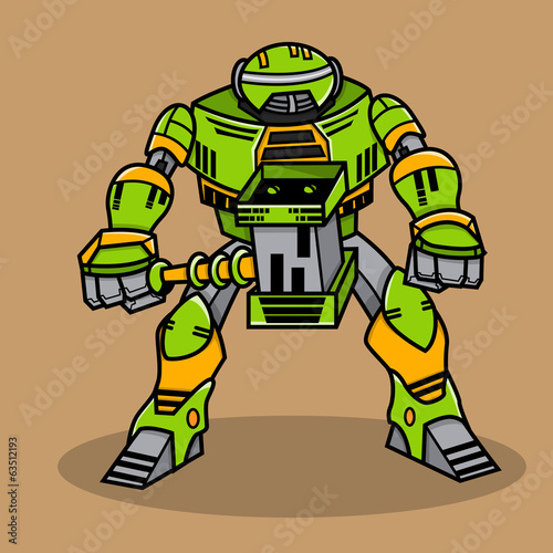 Vector: Cartoon Robot Cartoon Robot