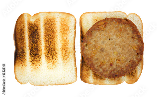 Photo: Veggie burger sandwich Veggie burger sandwich