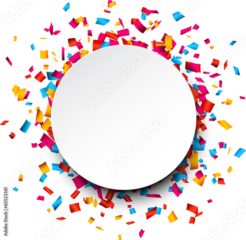 Vector: Confetti celebration background. Confetti celebration background.