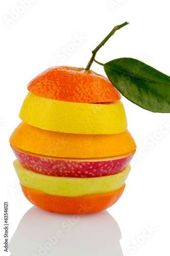 Photo: Verschiedne Scheiben von Früchten Verschiedne Scheiben von Früchten