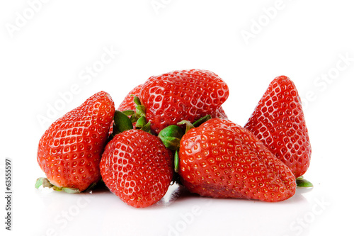 Photo: Strawberry isolated on white background Strawberry isolated on white background