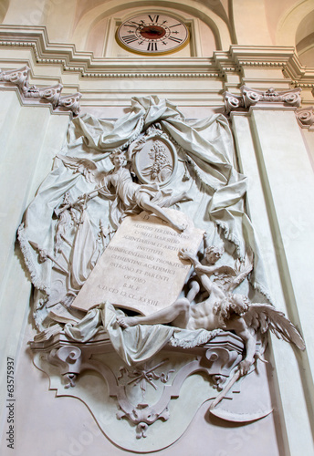 Photo: Bolgona - Baroque funeral memorial in church Saint Dominic Bolgona - Baroque funeral memorial in church Saint Dominic