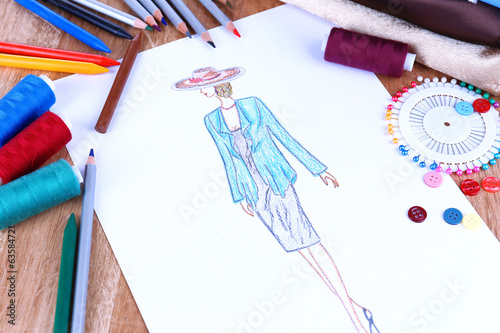 Photo: Fashion designer close up Fashion designer close up