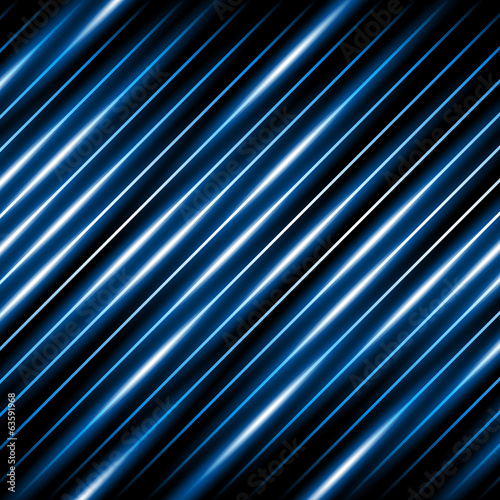 Vector: Diagonal lines abstract background - glowing blue stripes. Diagonal lines abstract background - glowing blue stripes.