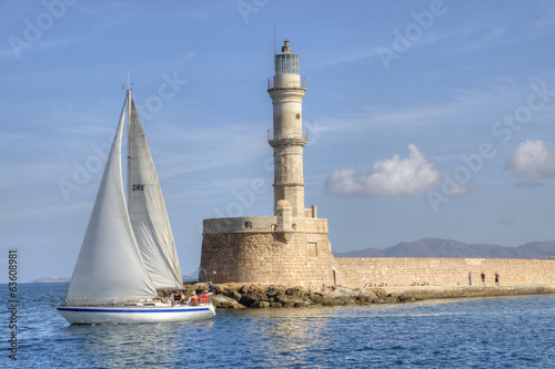 Photo: Sailboat in Chania, Crete Sailboat in Chania, Crete