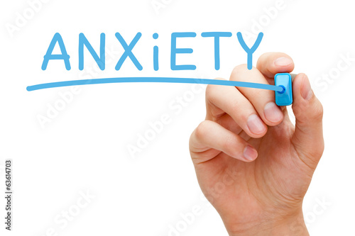 Photo: Anxiety Blue Marker Anxiety Blue Marker
