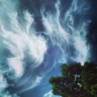 strange form of cloud on blue sky strange form of cloud on blue sky