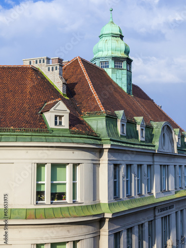 Photo: Vienna, Austria. Typical architectural details of historical bui Vienna, Austria. Typical architectural details of historical bui