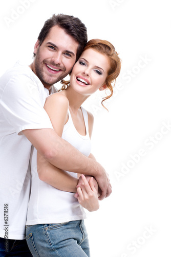 Photo: Cheerful happy young couple. Cheerful happy young couple.