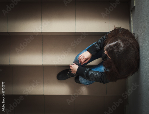 Photo: Depressed Teenage Girl Depressed Teenage Girl