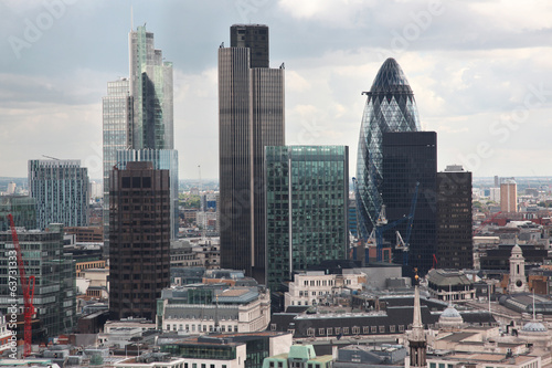 Photo: Famous skyscrapers of London's financial district Famous skyscrapers of London's financial district