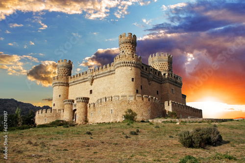 Photo: Old Castle in Span - Manzanares Old Castle in Span - Manzanares