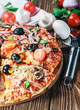 pizza with mushrooms and cheese pizza with mushrooms and cheese
