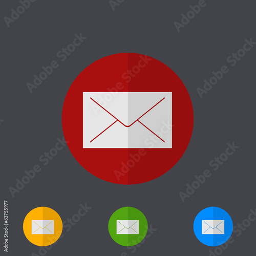 Vector: Vector modern circle icons set on gray Vector modern circle icons set on gray