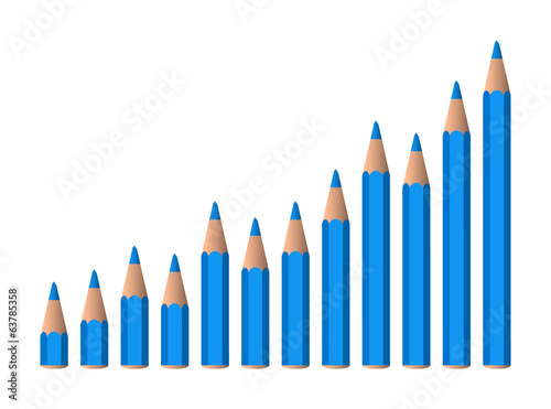 Vector: vector increasing chart vector increasing chart