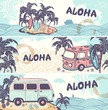 Vintage summer and travel banners Vintage summer and travel banners