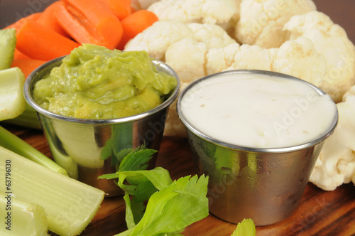 Photo: Vegetables and dips Vegetables and dips