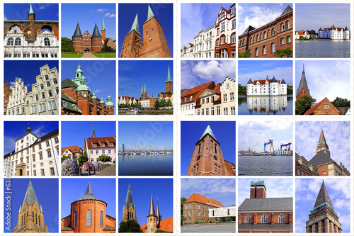 Photo: Schleswig-Holstein-Großstädte:LÜBECK+FLENSBURG+SCHLESWIG+KIEL Schleswig-Holstein-Großstädte:LÜBECK+FLENSBURG+SCHLESWIG+KIEL