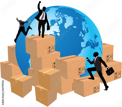 Vector: business spedizione business spedizione