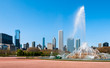 Buckingham Fountain and Chicago Skyline Buckingham Fountain and Chicago Skyline