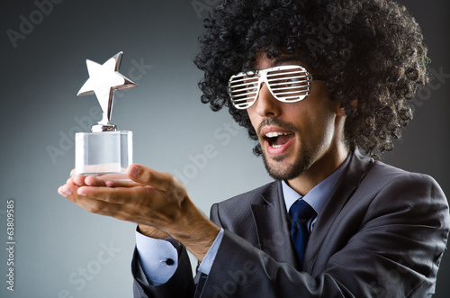 Photo: Man getting his star award Man getting his star award
