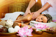 Beautiful woman having massage. Beautiful woman having massage.