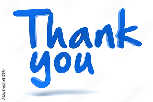 Illustration: Thank you handwritten 3d Thank you handwritten 3d