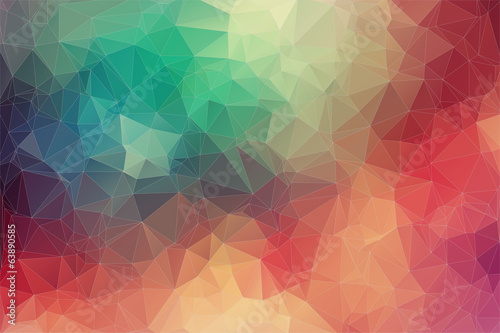 Abstract 2D geometric colorful background