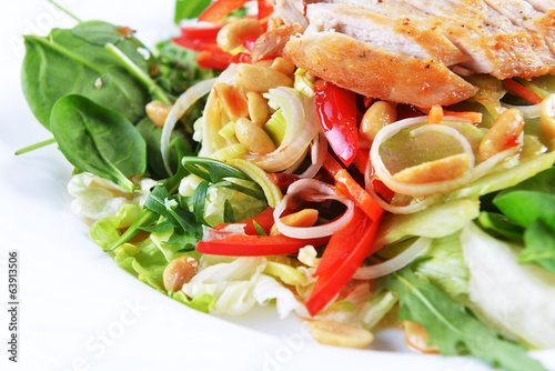 Photo: salad of fried chicken salad of fried chicken