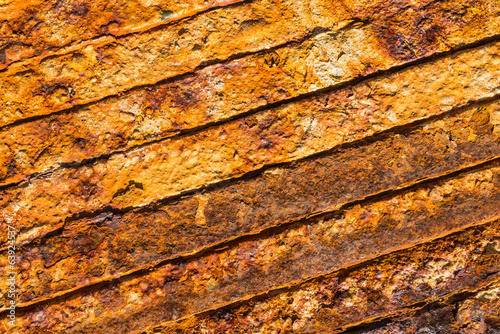 Photo: Stacked rusty steel plates Stacked rusty steel plates