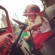 Kids in big car Kids in big car