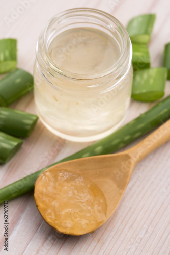 Photo: aloe vera juice with fresh leaves aloe vera juice with fresh leaves
