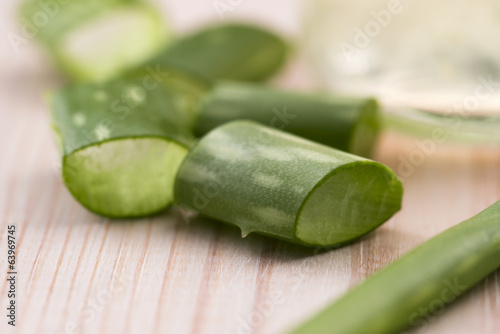 Photo: aloe vera juice with fresh leaves aloe vera juice with fresh leaves
