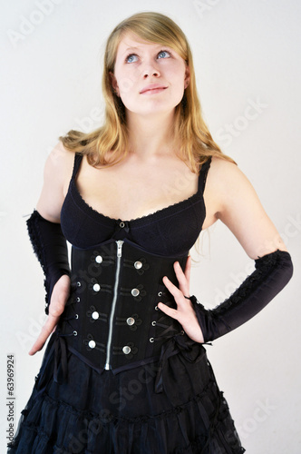 Photo: Blonde Frau im Korsett Blonde Frau im Korsett