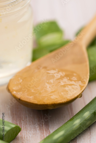 Photo: aloe vera juice with fresh leaves aloe vera juice with fresh leaves