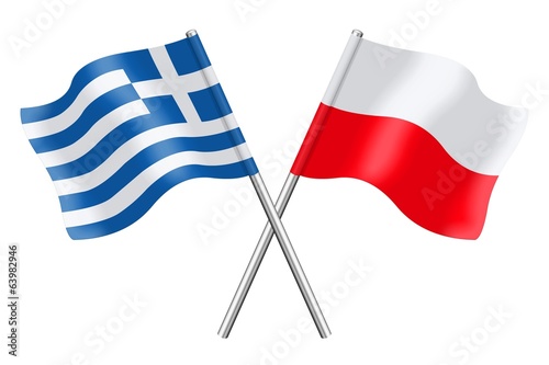  Flags : Greece and Poland