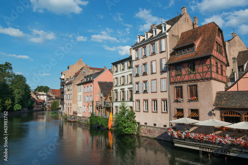 Photo: Typical medieval houses along the Ill river in Strasbourg Typical medieval houses along the Ill river in Strasbourg