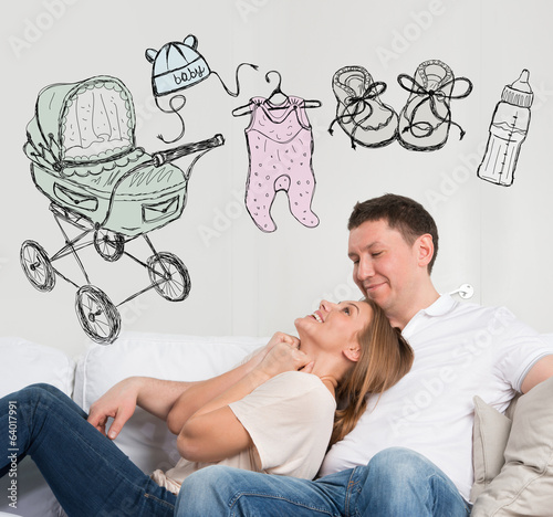 Photo: Adult couple planning baby Adult couple planning baby