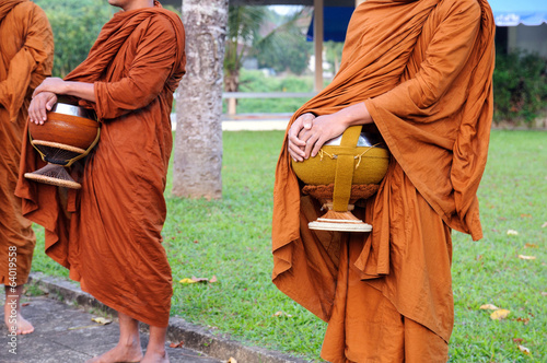 Photo: Buddhist monk on morning Buddhist monk on morning