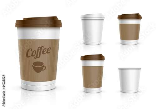 Vector: Disposable Cup Set Disposable Cup Set