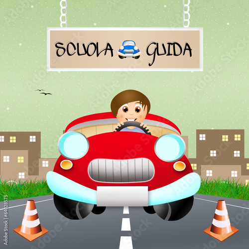 Illustration: Driving school Driving school