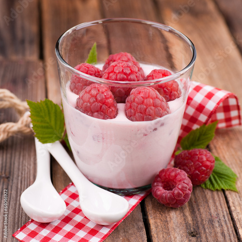 Photo: Himbeerdessert mit Joghurt Himbeerdessert mit Joghurt